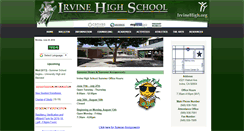 Desktop Screenshot of irvinehigh.org